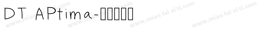 DT APtima字体转换